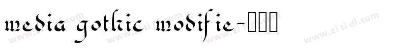 media gothic modifie字体转换